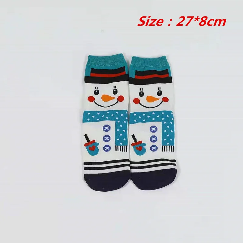 Men Christmas Sock Funny Santa Claus Tree Snowflake