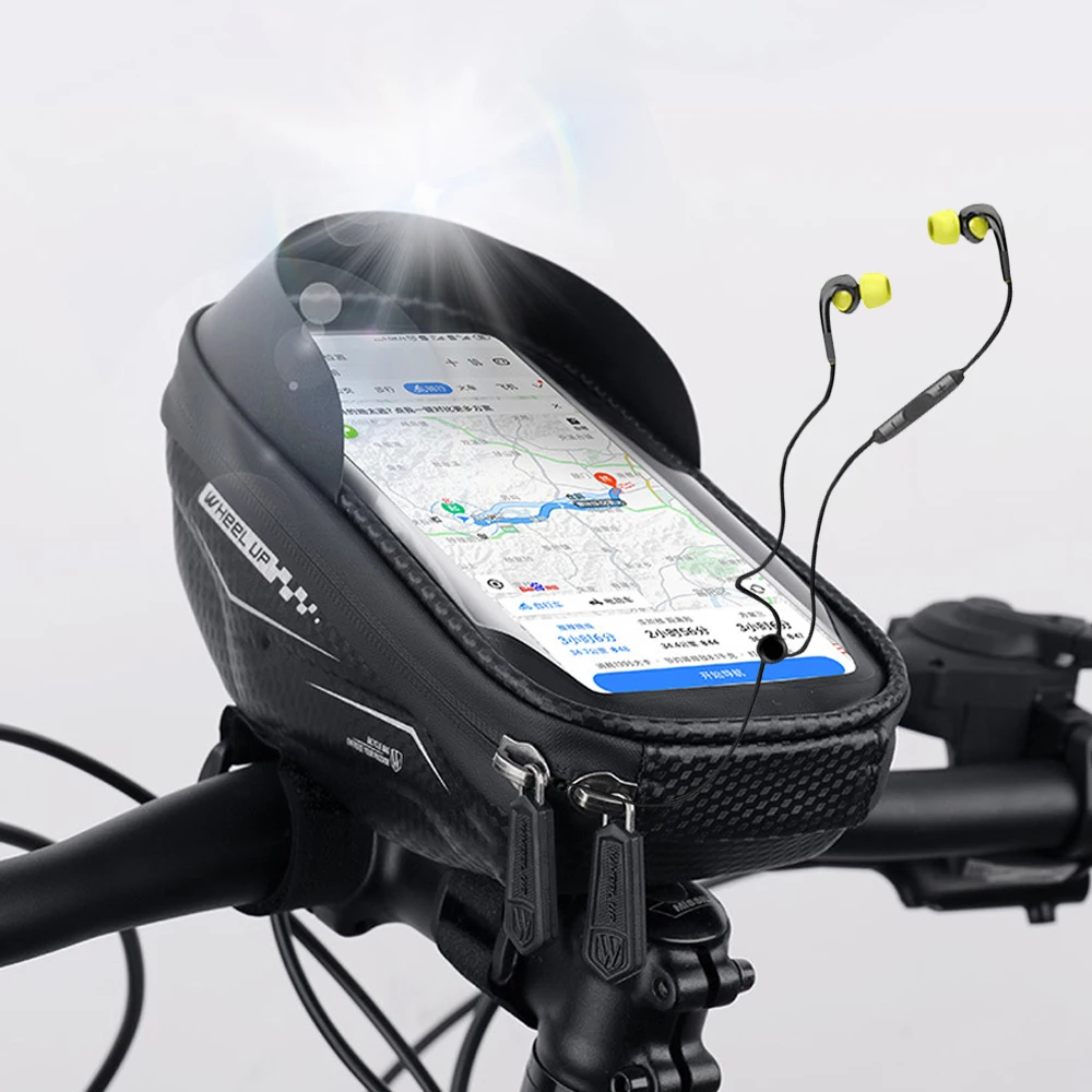 Permalink to YeSKOO 6.5 inch Bicycle Head Tube Bag Touchscreen Bike Handlebar Frame Bag Rainproof Cycling Pannier Phone Case MTB Accessories