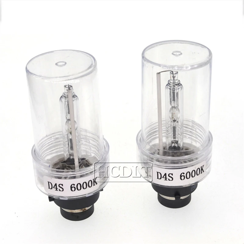 HCDLT Original 35W 55W Xenon D2S D4S HID Replacement Bulb 4300K 5000K 6000K 8000K Metal Bracket Car Light D2S Headlamp Bulbs (4)