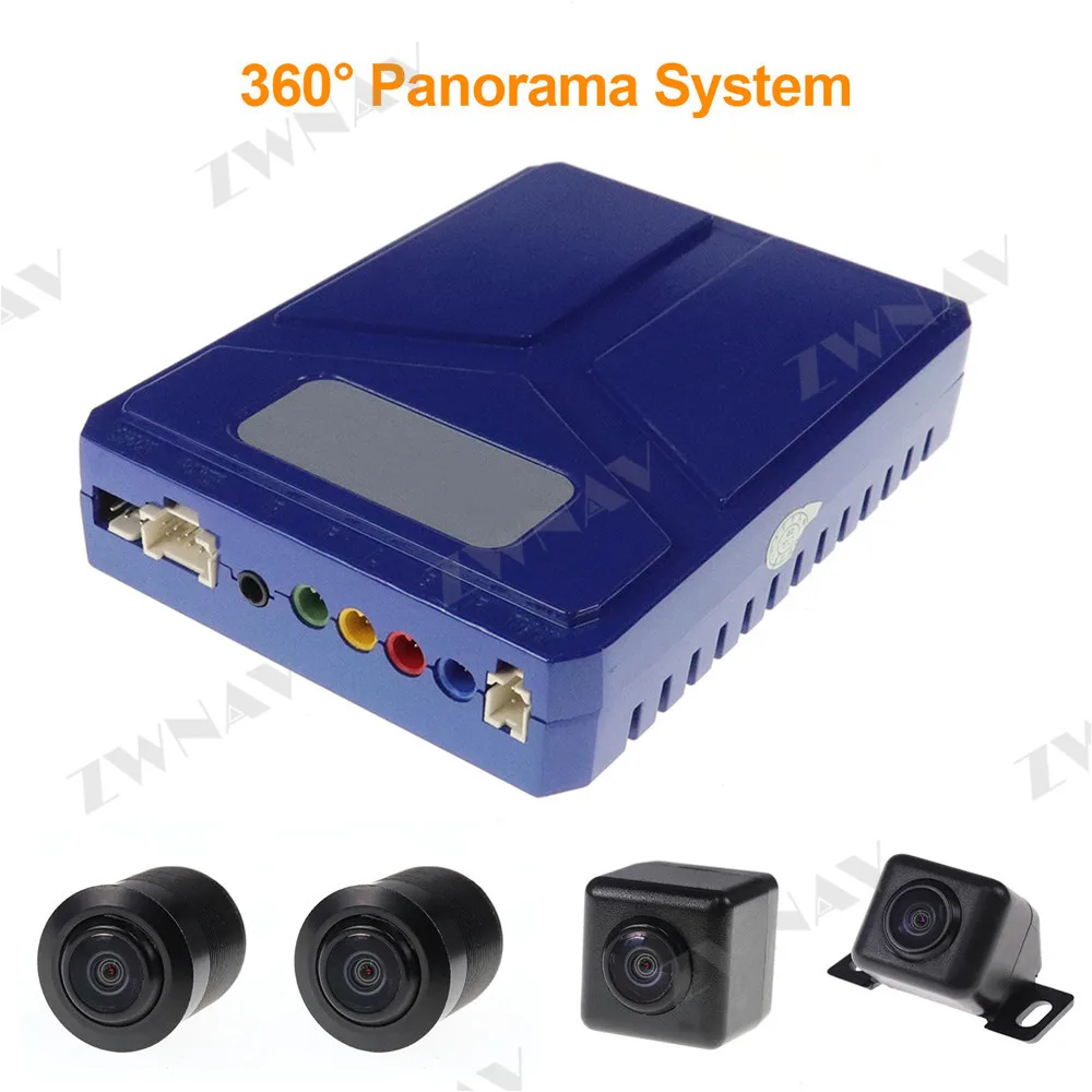 

ZWNAV Car Bird view system 360 degree cameras 4 reverse camera front side cameras and reverse camera back camera system 360