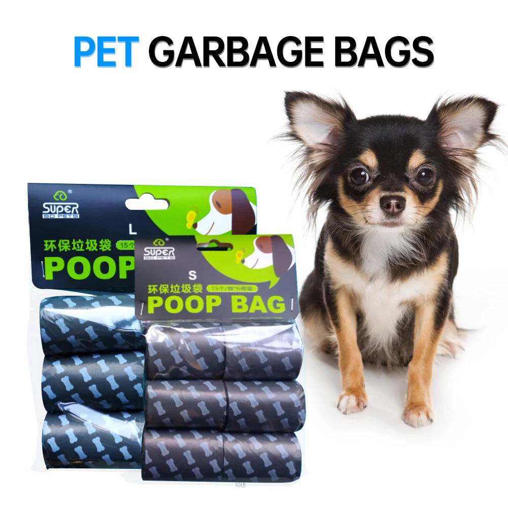 Waste Garbage Bags Pet Poop Bag Dispenser Carrier Holder Pets Dogs