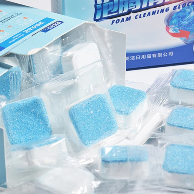 10Pcs Washing Machine Cleaner Washer Cleaning Washing Machine Cleaner Laundry Soap Detergent Effervescent Tablet Washer Cleaner 6