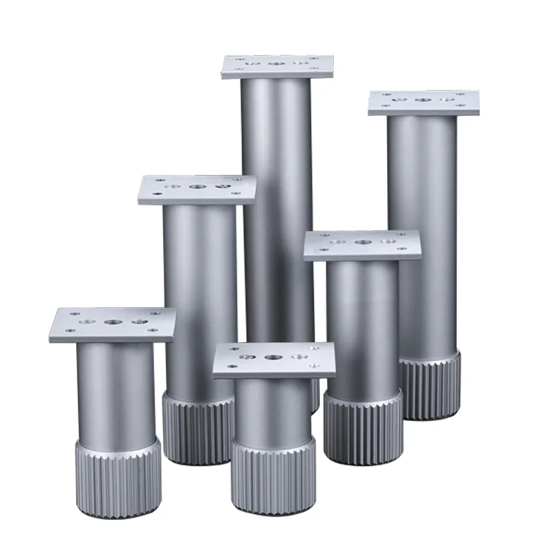 4 шт. регулируемые по высоте металлические ножки для мебели алюминиевые кофейные