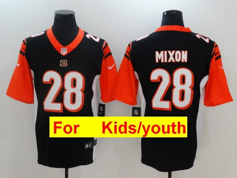 Серый Молодежи Цинциннати A.J. Зеленый Joe Mixon Geno Atkins Andy Dalton Tyler Eifert игровая цветная Футбольная форма - Цвет: Серый