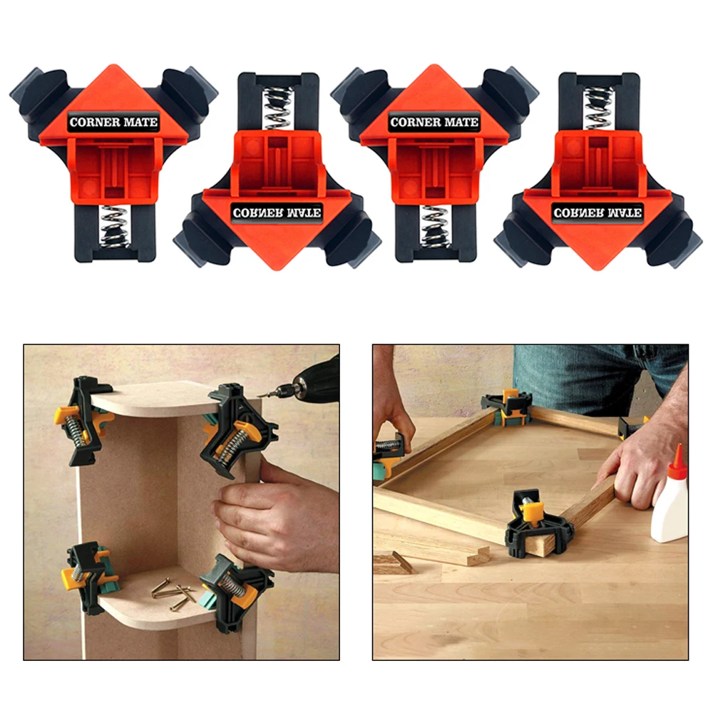 

1PC Quick Fixing Picture Frame Corner Clamp Woodworking 90 Degrees Right Angle Clamps Corner Clips Wooden DIY Projects Tool