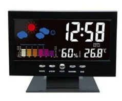 

Calendar Temperature Digital Alarm Clock Weather Forecast Backlight Led Alarm Clock Voice Usb Electronic Gadgets Desk Radio Hot
