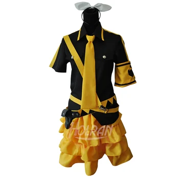 

Virtual Idol Hatsune Miku Cosplay Costume Cos Kagamine Rin Sister Stage Costume VOCALOID2 Outfits