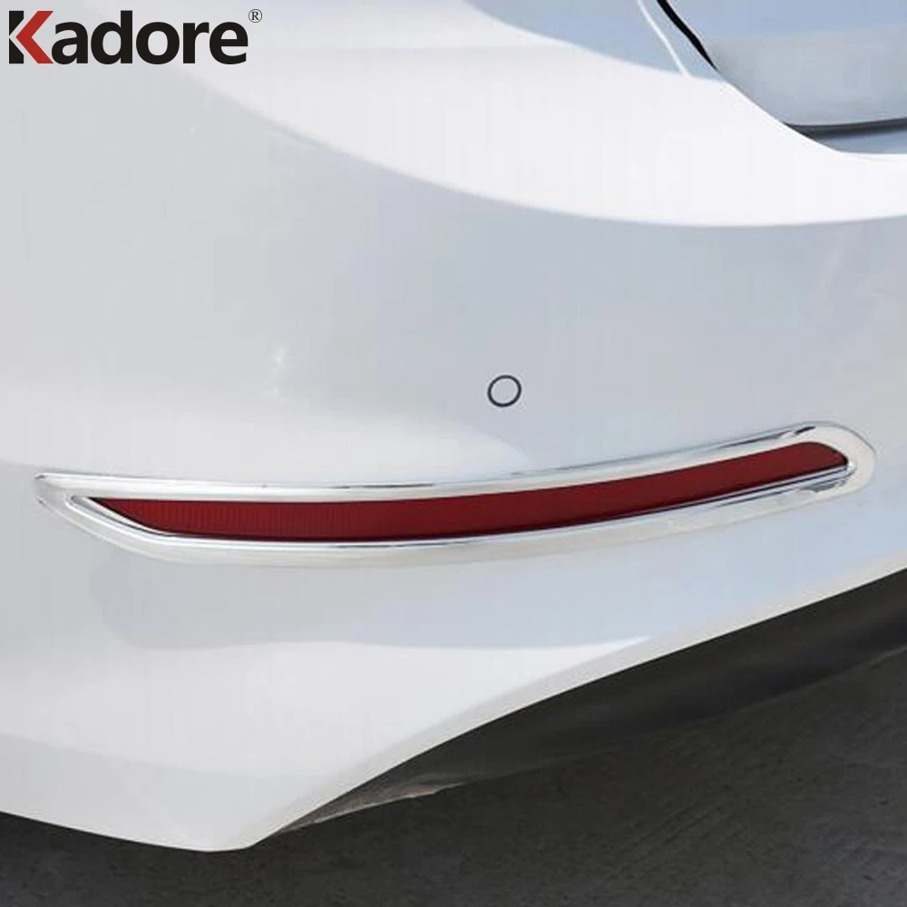 Для Hyundai Elantra 2016 2017 2018 ABS Хромированная зеркальная крышка лампы Отделка