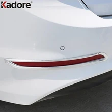 Для Hyundai Elantra 2016 2017 2018 ABS Хромированная зеркальная крышка лампы