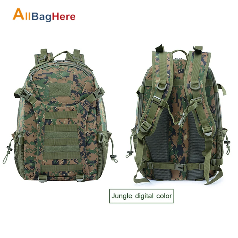 Jungle Digital 30L военный рюкзак для мужчин износостойкий тактический Водонепроницаемый рюкзак для улицы Камуфляжный спортивный кемпинг походные Трекинговые сумки - Цвет: Jungle Digital