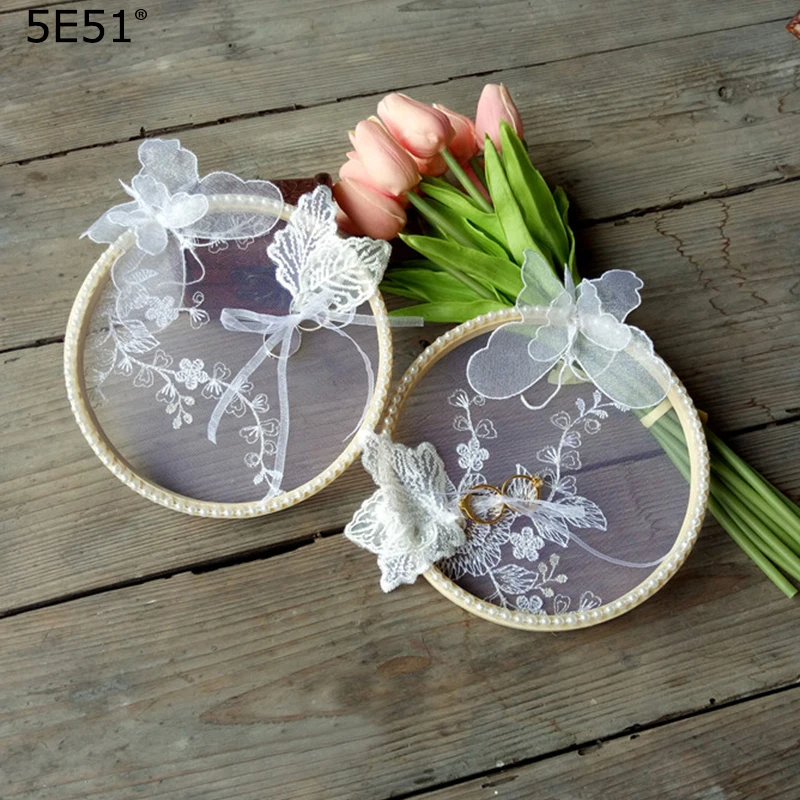 

Handmade Wedding props ring setting ring box creative wedding crafts diameter17cm