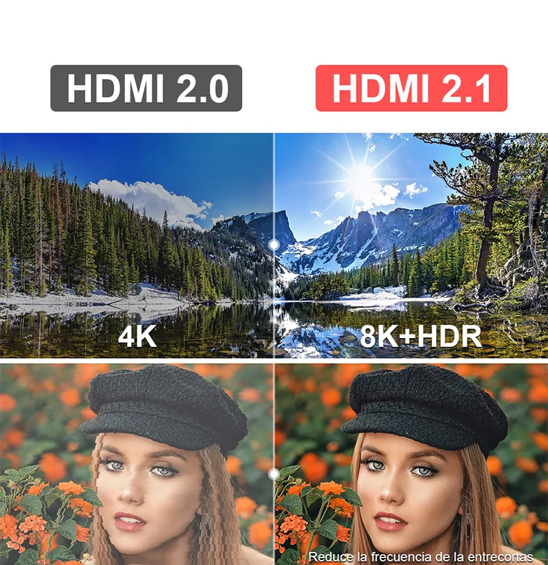 HDMI кабели 2,1 8 к 60 Гц 4 к 120 Гц HDCP2.2 ARC MOSHOU удлинитель видео шнур для усилителя высокой четкости мультимедийный интерфейс