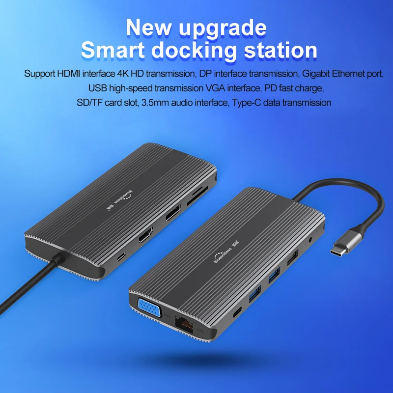 3.1 tipo c Hub para Macbook Hub com dp Bluendless Múltiplas Portas 3.0 c Docking Station Hdmi Rj45 Adaptador Hub Usb - Imagem 2
