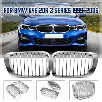 

Car Front Kidney Grille Grill Chrome / Carbon Fiber For BMW E46 M3 2DOOR 1999 2000 2001 2002 2003 Racing Grills