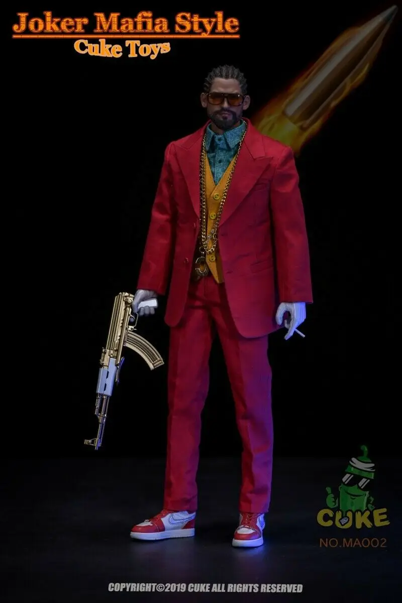 CUKE игрушки 1/6 MA 002 Джокер мафия стиль красный костюм одежда комплект модели 12