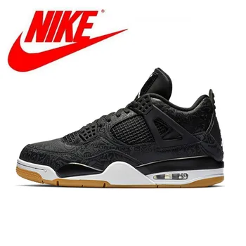 

Nike Air Jordan 4 Black Laser Men's Basketball Shoes non-slip High Top Jordan Sneakers Basketball Shoes Men Unisex Women