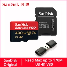 SanDisk Extreme PRO Micro SD Card 128GB 64GB 32GB 512GB 256G 400G Micro SD 128gb Flash Memory Card SD U3 4K V30 Microsd TF Cards