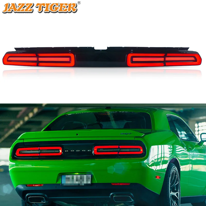 

Car LED Tail Light Taillight For Dodge Challenger 2008 - 2014 Rear Driving Lamp + Brake Light + Reverse + Dynamic Turn Signal