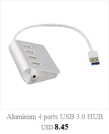 Usb-концентратор USB 3,0 концентратор для зарядки Профессиональный зажим дизайн Алюминиевый сплав 4 порта портативный размер туристическая станция для ноутбука