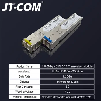 2pcs SC  SFP Module Gigabit DDM BIDI mini gbic 1000Mbps fiber tranceiver sfp module Compatible with Mikrotik Cisco Switch 2