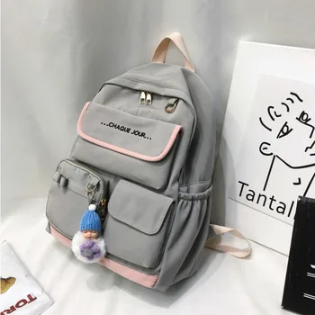 

Female Large School Bag For Teenage Girls 2020 Nylon Travel Backpack Women Mochilas Sac A Dos Ladie Laptop Rucksack Men Bag Pack