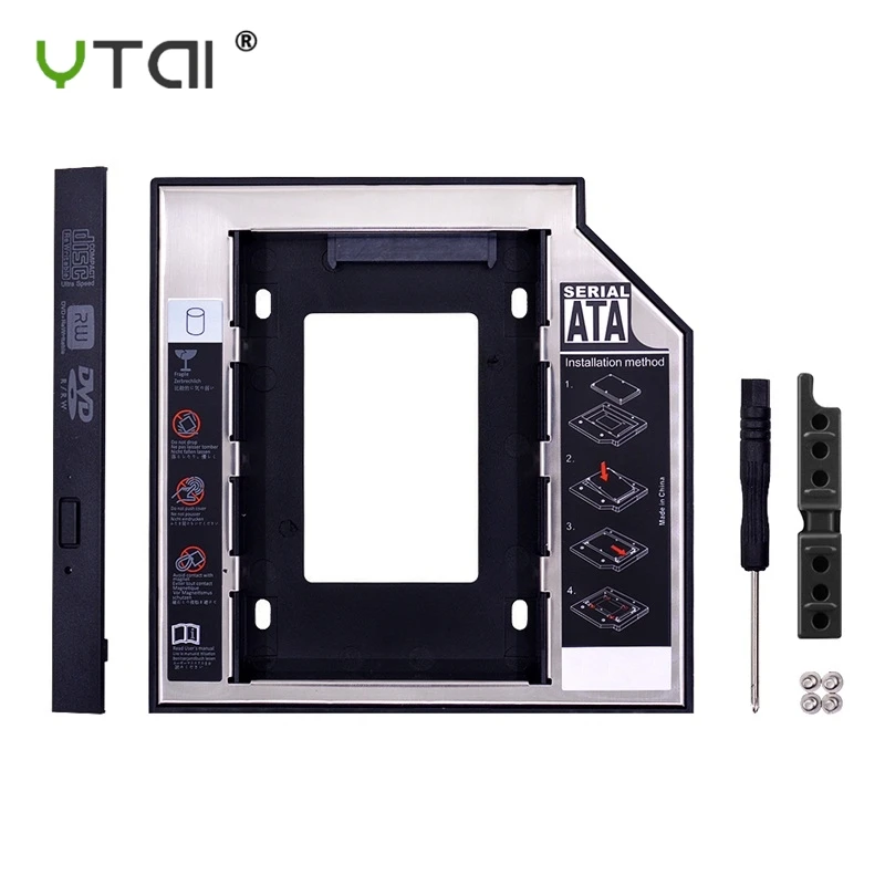 

Universal SATA 3.0 2nd HDD SSD Caddy 9.5mm For 2.5" 2TB SSD Case Hard Disk Enclosure Laptop DVD-ROM Optical Bay BOX Optometrist