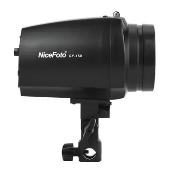 

NiceFoto GY-150 150W 5500K GN36 Photography Studio Flash Light 50W Slave Bulb Compatible with Standard Reflector Light Cover