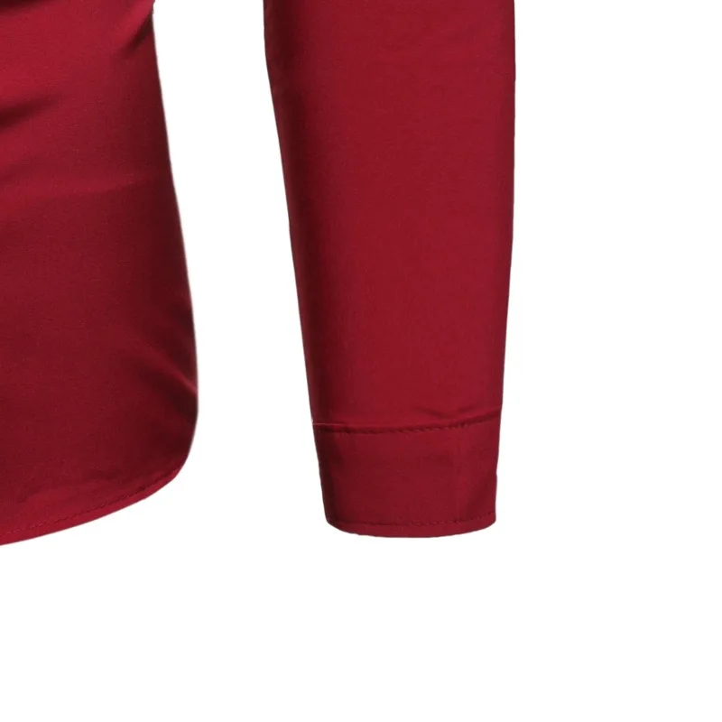 Мужская Повседневная рубашка Slim Fit Мужская Повседневная рубашка на пуговицах Однотонная рубашка с длинными рукавами официальные сорочки мужская одежда