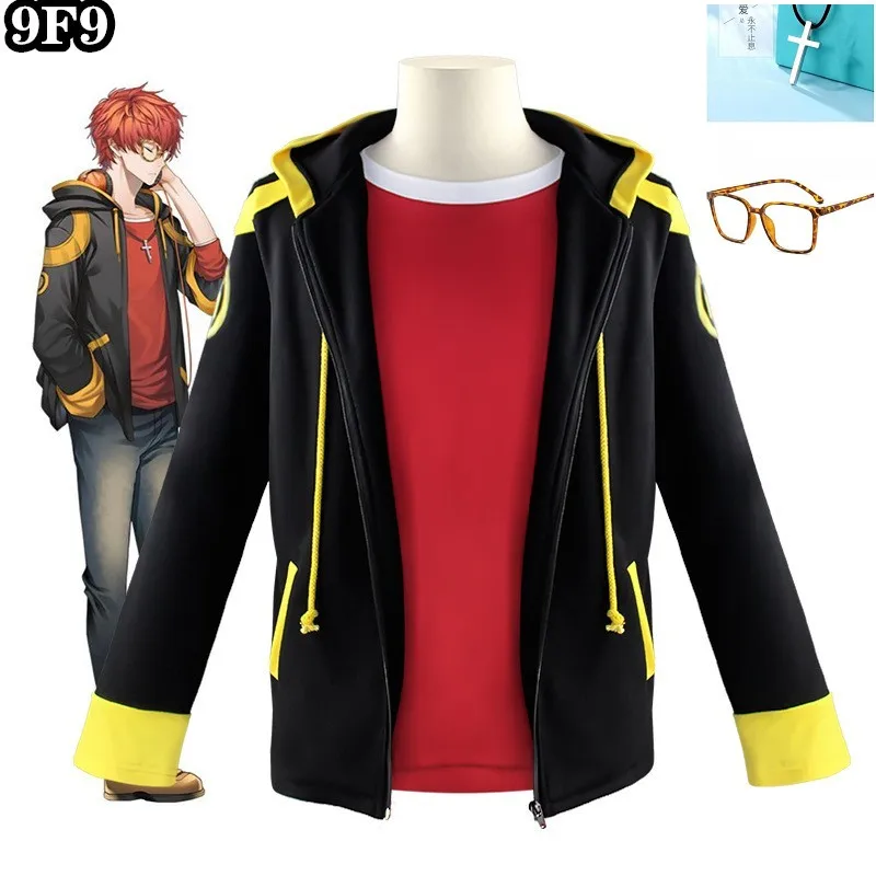 707 Косплей Костюм Mystic Messenger Saeyoung Choi куртка на молнии лусиэль семь толстовок