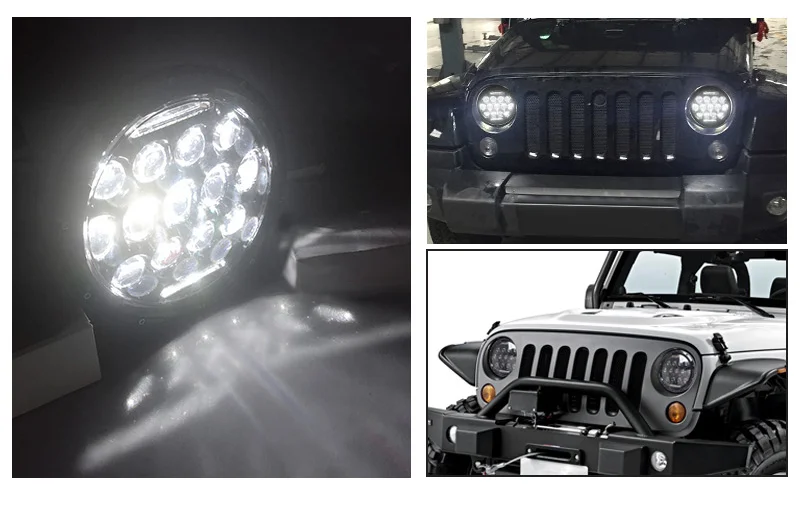 Для jeep Wrangler 180 Вт 75 Вт 60 Вт прожектор фара Пуля Супер яркий турбо Автомобильный свет лампы