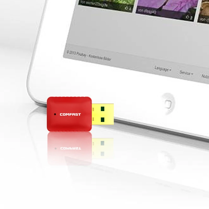 COMFAST CF-WU925A Wifi адаптер 433 Мбит/с 5,8G+ 150 Мбит/с 2,4G USB Антенна Plug And Play PC приемник для Windows