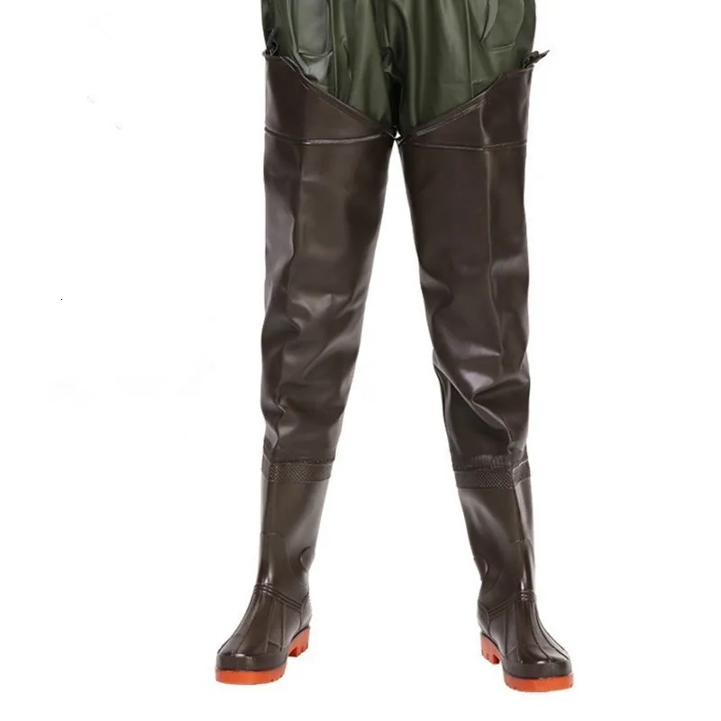 Waterproof Anti-Wear Fishing Pants Men Women Non-slip Rain Boots Outdoor Farmer Fisher Hunting Wading Trousers EU 38-46 fishing waders