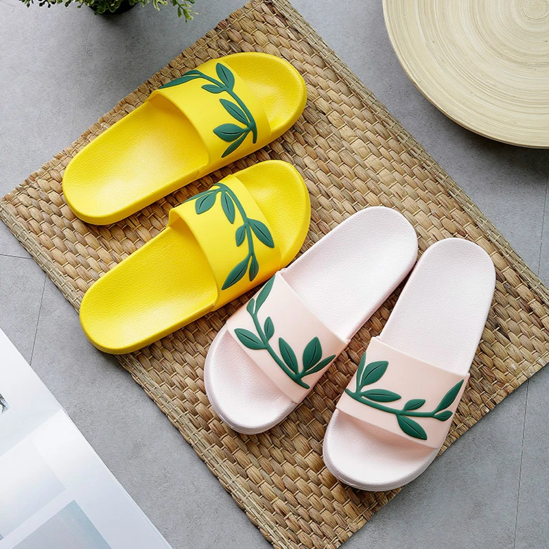 Cute Flamingo Summer Women Slippers Cartoon Ladies Slides House Shoes Black Pink Flip Flops Non-slip EVA Soft Girl Home Slippers