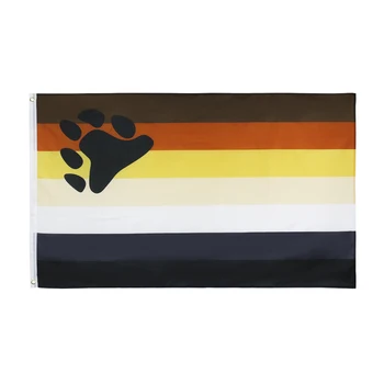 

LGBTQIA Bear Brotherhood Gay Pride Flag 90x150cm