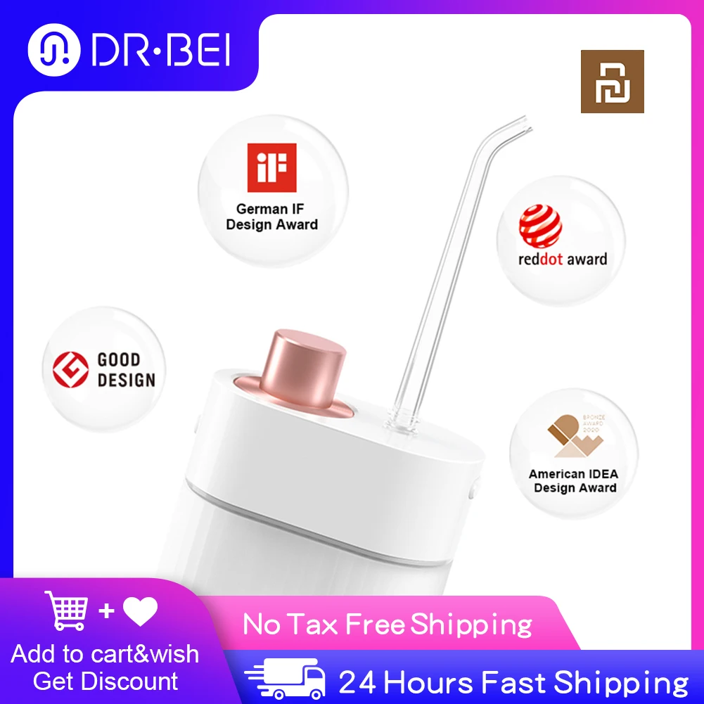 DR · BEI-irrigador Dental recargable por USB, chorro de agua Con 3 modos de trabajo, irrigador IPX7 para limpieza de dientes