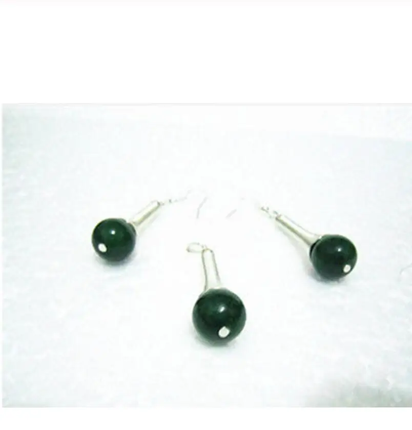 Free shipping new hot tibet Silver jewelry jade Green pendant earrings Send necklace | Украшения и аксессуары