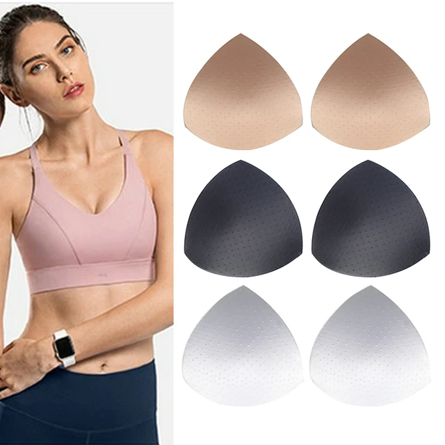 1Pair Breatable Triangle Cups Bikini Swimsuit Pad Removeable Bra Pad Push  Up Insert Sponge Pads Enhancer Bra Accessories - AliExpress