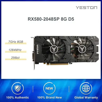 

Yeston RX580-2048SP 8G D5 God of the Earth 1284MHz/7GHz 8GB/256bit GDDR5 Gaming Graphics Card For Desktop Computers PC