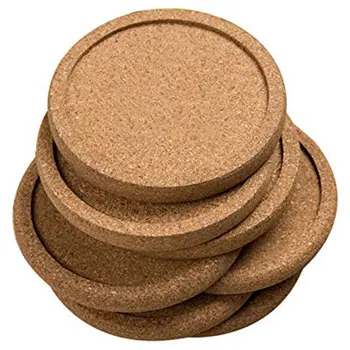 

12Pcs/Lot Plain Round Cork Coasters Set Coffee Cup Mat Drink Tea Pad Placemats Wine Table Mats Decor Officekitchen Accessories