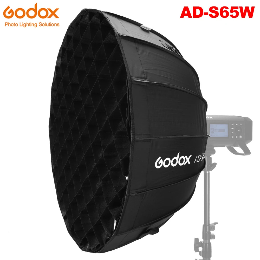 Godox AD-S65W купол параболический софтбокс 65 см/25,6 дюймов аксессуары для Godox AD400Pro Flash Light белый интерьер Godox Mount