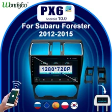 PX6 자동차 라디오 안드로이드 네비게이션 카오디오 2 din Android 10 For Subaru WXR Forester Impreza 3 Impreza 2007 2015 자동차 스테레오 자동 라디오 2din 화면 멀티미디어