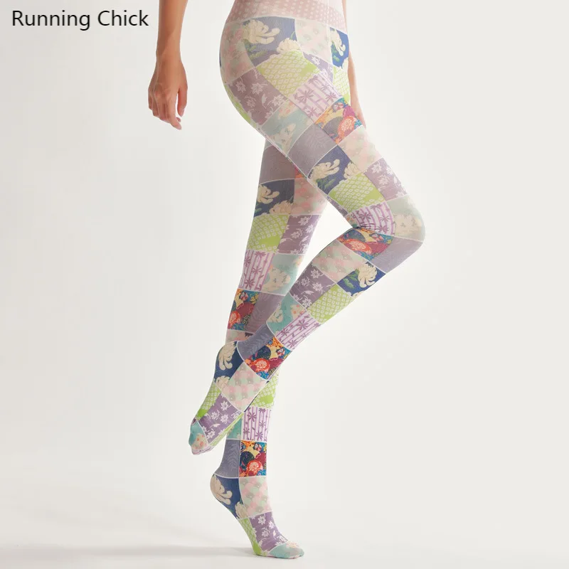 

Japanese-Style Stitching Printed Pantyhose Women Winter Romper With Good Ratings Diabetic Socks