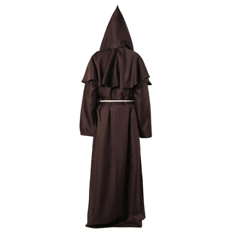 Христианское пальто, костюм монаха, кукольный костюм на Хэллоуин, однотонный плащ для косплея