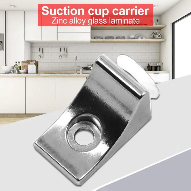 

10pcs Right Angle Glass Shelf Suction Cup Fixing Support Clip Bracket Clamp Glass Holder Glass Shelf Bracket