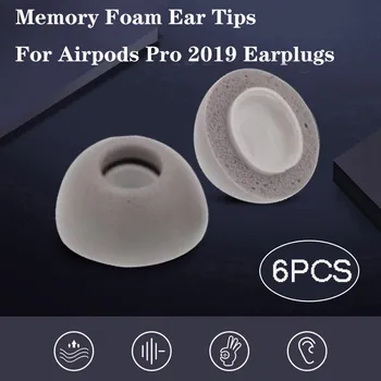 

Memory Foam Replacement Ear Tips Buds For Airpods Pro 2019 Headphones gray EarBuds Cover Earphone Sleeve Noise Reduction #g3
