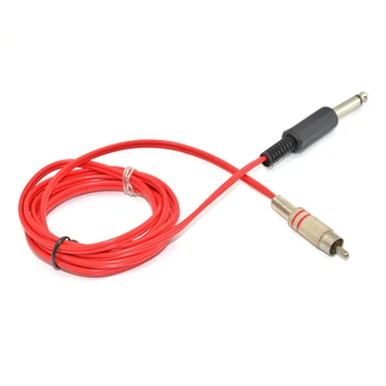 

Tattoo RCA Connect Clip Cord 1.8M Round For Machine Foot Pedal Switch Equipment Silicone Clip Cord