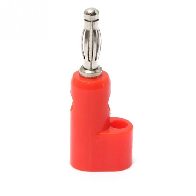 

10Pcs Shrouded Fully Insulated Safety 4mm Stackable Connector Copper&ABS Banana Plug Jack Socket For Speaker Testing