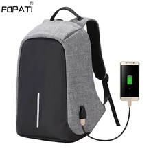 Модный мужской рюкзак с защитой от краж 17, 15,6 дюймов, рюкзак для ноутбука с зарядкой через usb, женский рюкзак для школы, водонепроницаемая дорожная сумка
