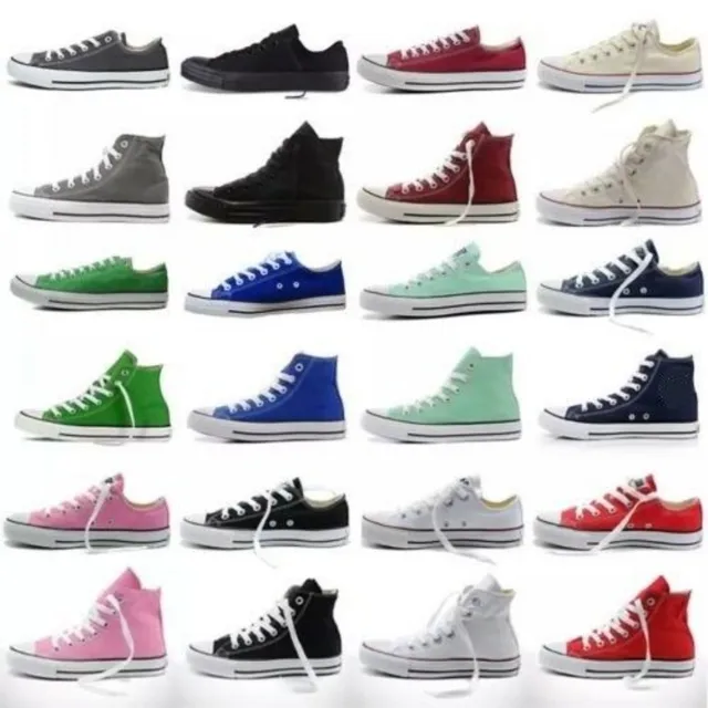 $US $23.78 Unisex Women Girls Authentic Classic Allstar Chuck-Taylor Ox Low High Top Canvas Shoes Designer Men
