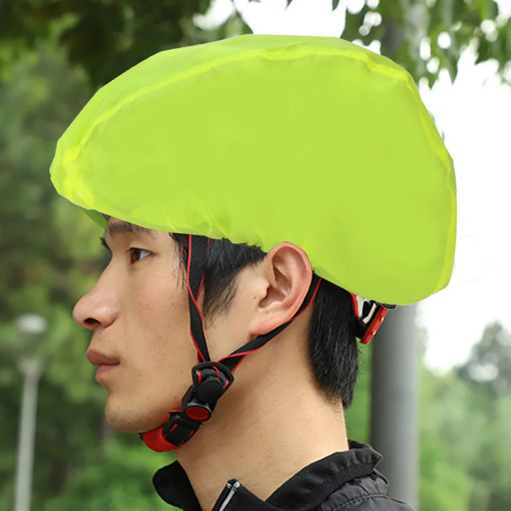 Outdoor Waterproof Bike Protection Helmet Covers Bicycle Helmet Rain Dustproof Cover for Mountain Road Cycling 3